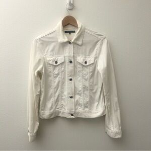 Theory Corduroy Trucker Jacket Ivory | Size M